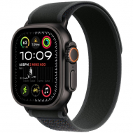 Apple Watch Ultra 2 GPS + Cellular, 49 мм, корпус черного из титана, ремешок Trail черного цвета, размер S/M, MX4U3