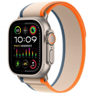 Apple Watch Ultra 2 GPS + Cellular, 49 мм, корпус из титана, ремешок Trail оранжевого/бежевого цвета, размер S/M, MRFL3