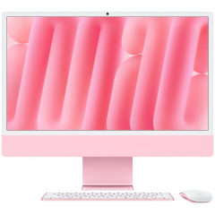 Apple iMac 24" Retina 4,5K (M4 10C CPU, 10C GPU, 2024), 16 ГБ, 512 ГБ SSD, розовый, MWV53